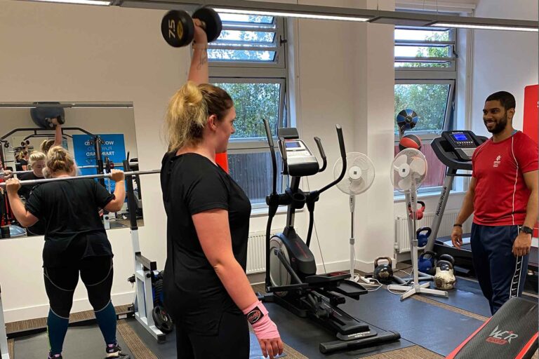 Personal training at the studio