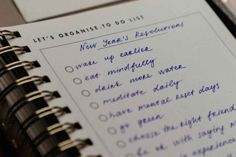 New Year's wellbeing resolutions