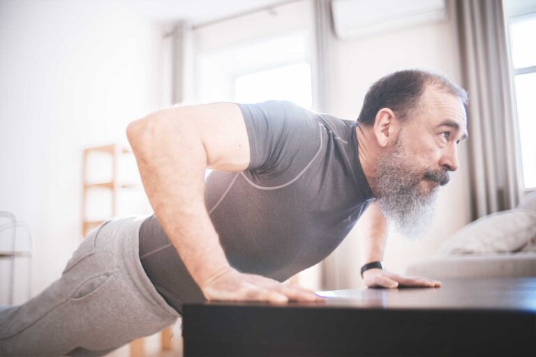 Press up at a desk