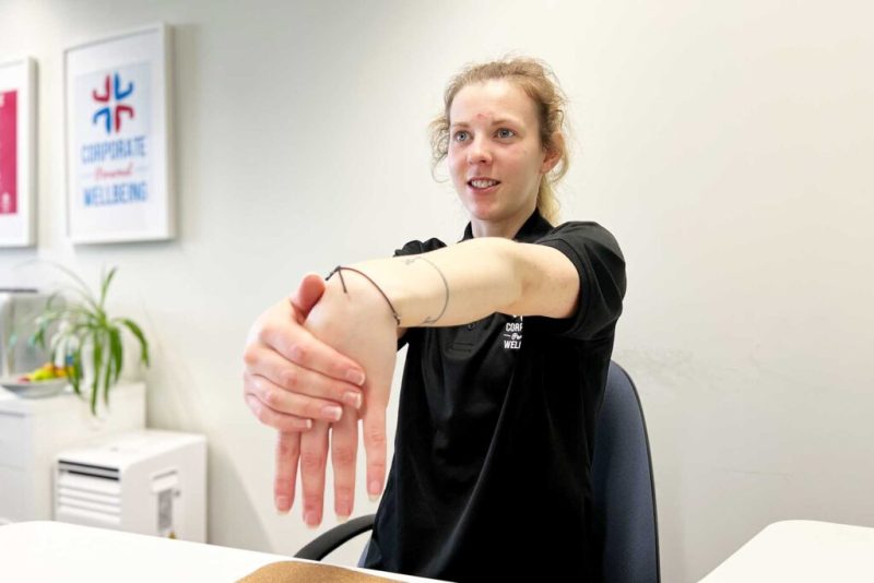 Wrist flexion stretch