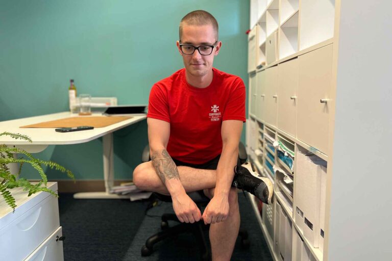 seated pigeon pose